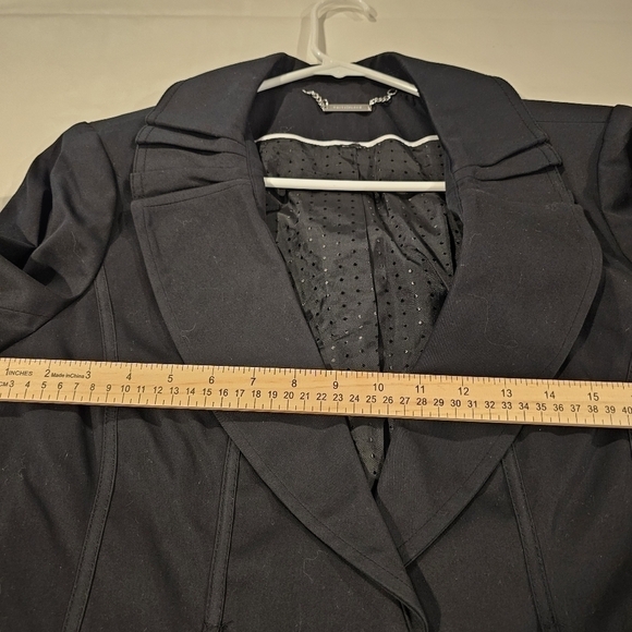 WHITE HOUSE BLACK & WHITE Black Shawl Tuxedo Evening Event Blazer Jacket sz M - Picture 5 of 15